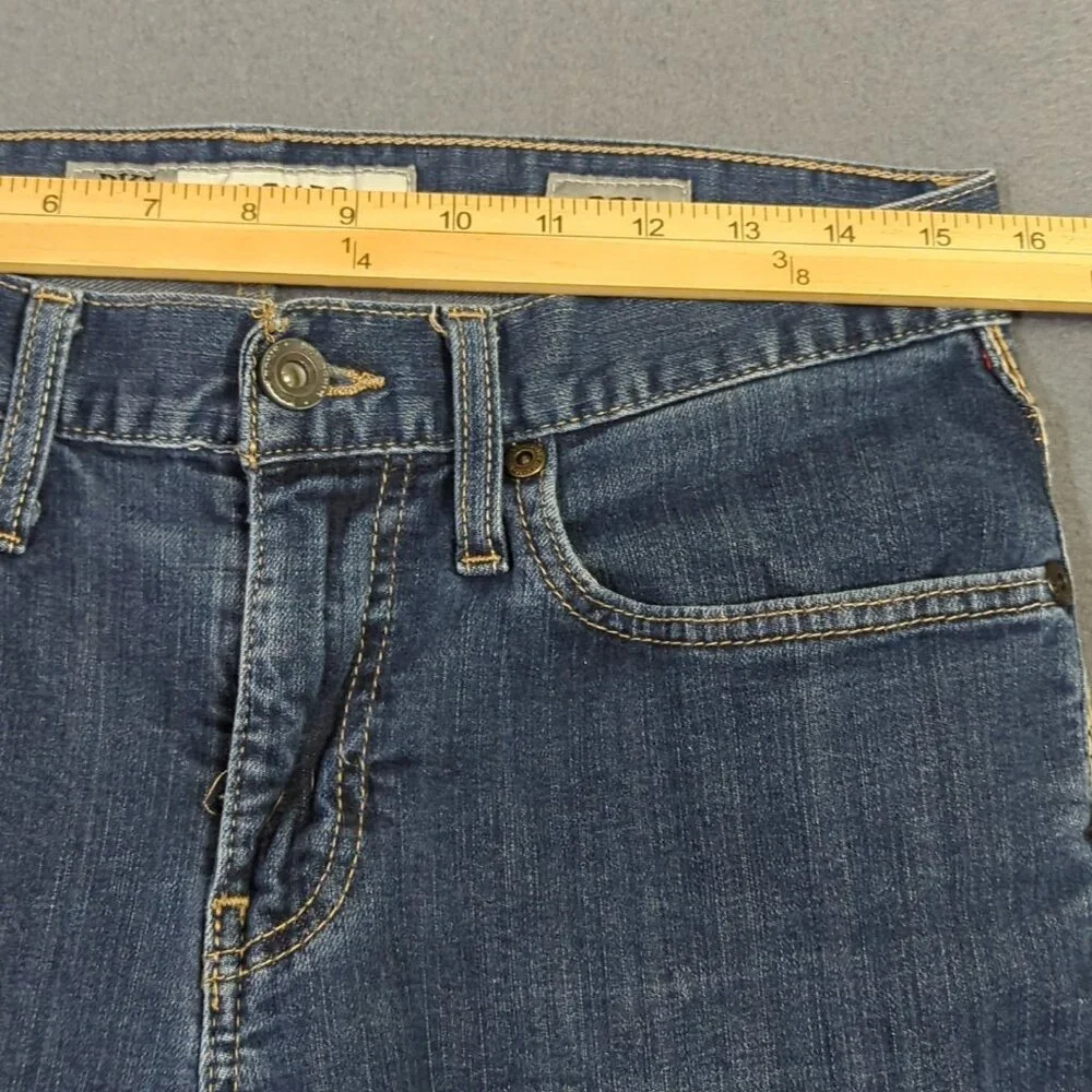 BKE Jeans Men's 32L Fits 32x29 Blue Asher Straight Stretch Denim Hemmed